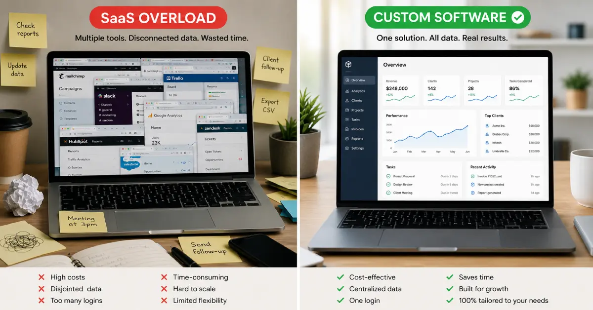 custom-software-vs-SaaS-comparison-for-business